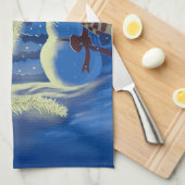 A Snowman Christmas Geschirrtuch (Viertel Falte)