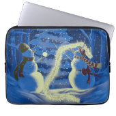 A Snowman Christmas Laptopschutzhülle (Vorderseite)