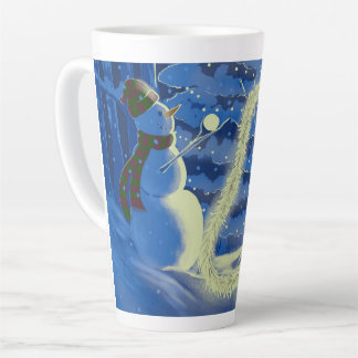 A Snowman Christmas Latte Mug Milchtasse