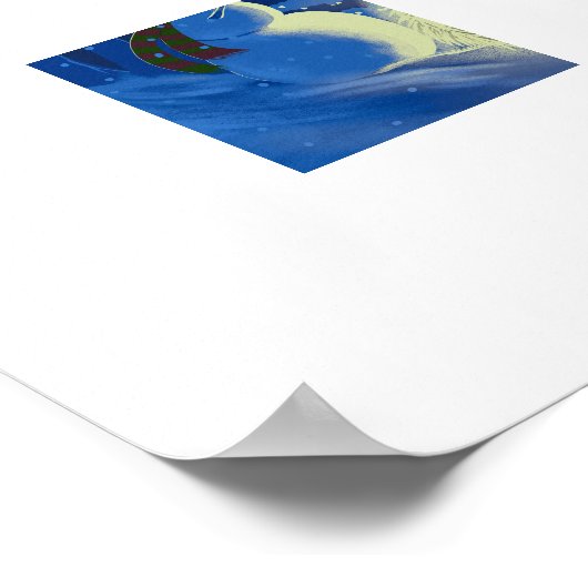 A Snowman Christmas Poster (Ecke)