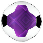A soccer ball with a unique geometric purple (Gedreht)