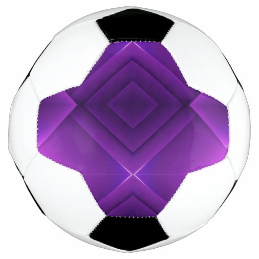 A soccer ball with a unique geometric purple (Vorderseite)