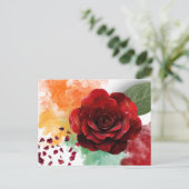 A Soft Bloom Inspirational Postcard Postkarte (Stehend Vorderseite)