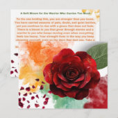 A Soft Bloom Inspirational Postcard Postkarte (Vorne/Hinten)