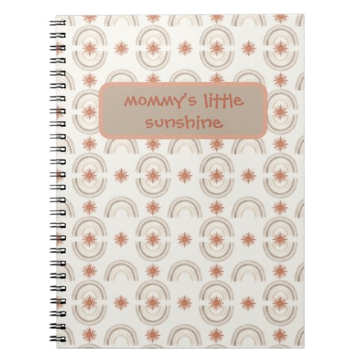 A soft, boho-inspired baby design notizblock (Vorderseite)