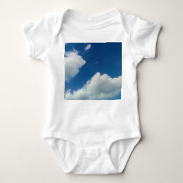 A softness to the clouds baby strampler