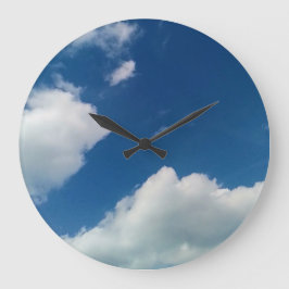 A softness to the clouds große wanduhr