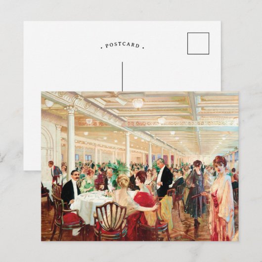 A Soirée | Victor Gabriel Gilbert Postkarte (Vorne/Hinten)