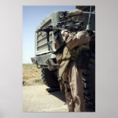 A soldier provides security for Marines Poster (Vorne)