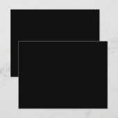 A solid black textured surface fills the entire postkarte (Vorne/Hinten)