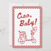 A Special Delivery is on the way Baby Invitation Einladung (Rückseite)