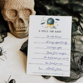 A Spell for Baby Halloween Baby Shower Wishes Card Einladung
