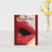 A **SPEZIELLE KISS** FÜR MEINE LIEBLINGSVALENTINE KARTE (Gelbe Blume)