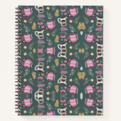 A spiral-bound notebook with a festive pattern notizblock (Vorderseite)