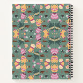 A spiral-bound notebook with a playful pattern notizblock (Rückseite)