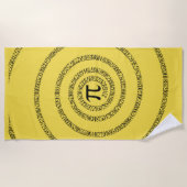 A Spiral of Pi Graphic on a Strandtuch (Vorderseite)