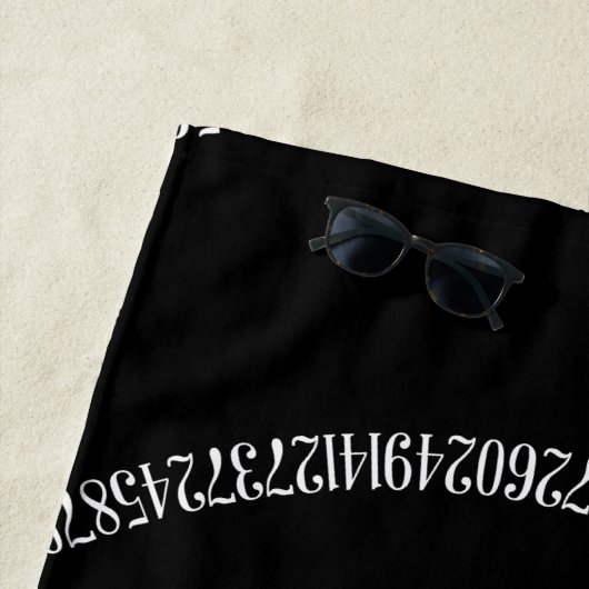 A Spiral of Pi Graphic Strandtuch (Beispiel)