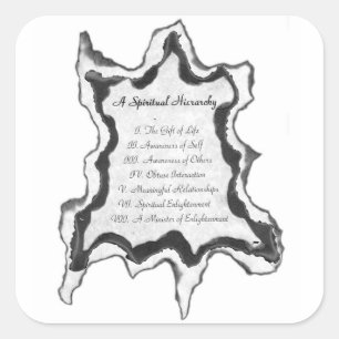 A Spiritual Hierarchy Quadratischer Aufkleber