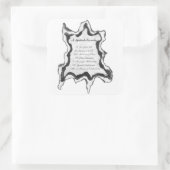 A Spiritual Hierarchy Quadratischer Aufkleber (Tasche)