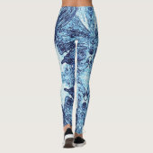 A Splash Of Aqua Blue Leggings (Rückseite)