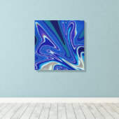 A Splash of Blue 16x16 Leinwanddruck (Insitu (Holzboden))