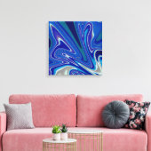 A Splash of Blue 16x16 Leinwanddruck (Insitu (Wohnzimmer))