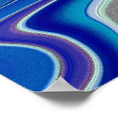 A Splash of Blue 24x24 Poster (Ecke)