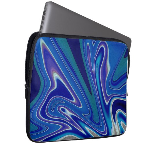 A Splash of Blue Laptopschutzhülle (Vorne Rechts)