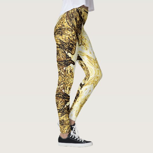 A Splash Of Golden Brown Leggings (Rechts)