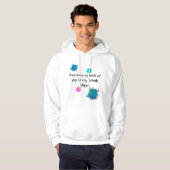 "A splash of joy" hoodie for men (Vorne ganz)