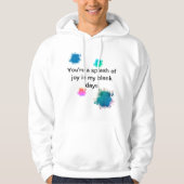 "A splash of joy" hoodie for men (Vorderseite)