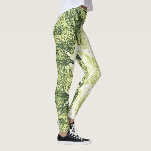A Splash Of Lime Green Leggings (Rechts)
