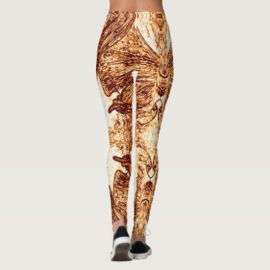 A Splash Of Orange Leggings (Rückseite)