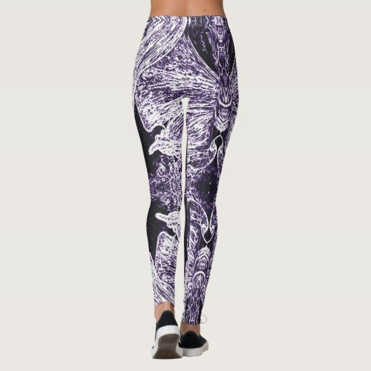 A Splash Of Purple 2 Leggings (Rückseite)