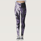 A Splash Of Purple 2 Leggings (Vorderseite)