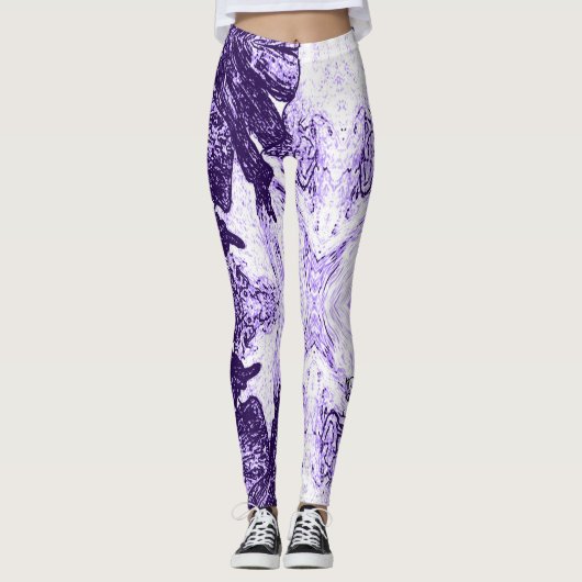 A Splash Of Purple Leggings (Vorderseite)