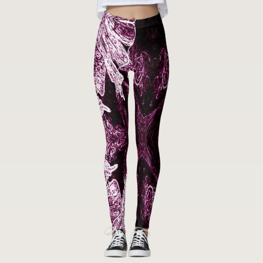 A Splash Of Rose Pink 2 Leggings (Vorderseite)