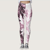 A Splash Of Rose Pink Leggings (Vorderseite)