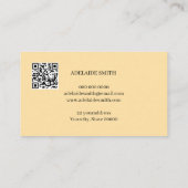 a spring branch of mimosa, bright, yellow visitenkarte (Rückseite)