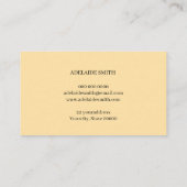 a spring branch of mimosa, bright, yellow visitenkarte (Rückseite)