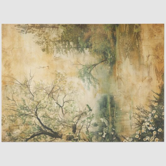 A Spring Ephemera Series Design #3 Seidenpapier (Vorderseite)