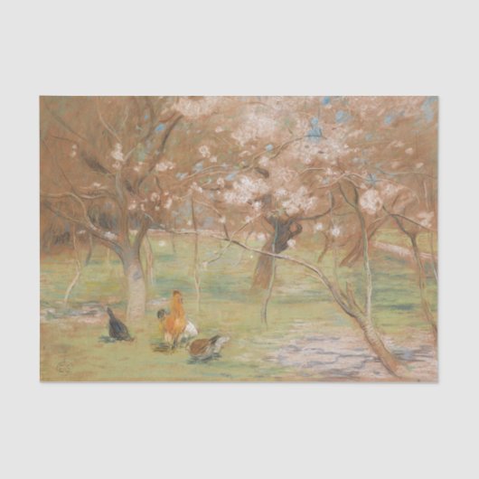 A Spring Idyll von Edward Stott Seidenpapier (Vorderseite)