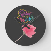 A Spring Visual Series Runde Wanduhr (Vorderseite)