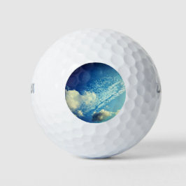 A sprinkling of clouds golfball