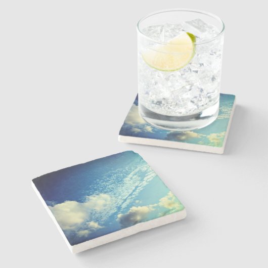 A sprinkling of clouds steinuntersetzer (Seitenansicht)