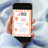 A Spritz Older Any Age Cocktail Birthday Party Einladung