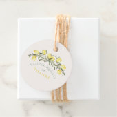 A Squeeze of Thanks Lemon Citrus Baby Shower Geschenkanhänger (Beispiel)