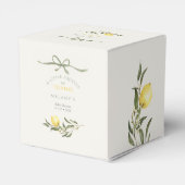 A Squeeze of Thanks Lemon Citrus Baby Shower Geschenkschachtel (Rückseite)