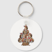 A Squirrel Christmas Tree Lights Forest Animal Lov Schlüsselanhänger (Vorderseite)