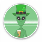 A St. Patrick's Alien Aufkleber (Vorderseite)